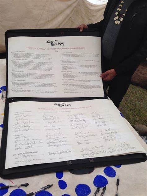 Tribes From Us And Canada Sign Historic Treaty To Protect Bison