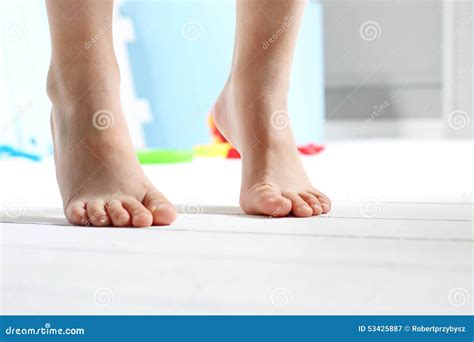 Children S Bare Feet Stock Image Image Of Small Toes 53425887