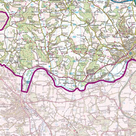 Buckinghamshire County Map Xyz Maps