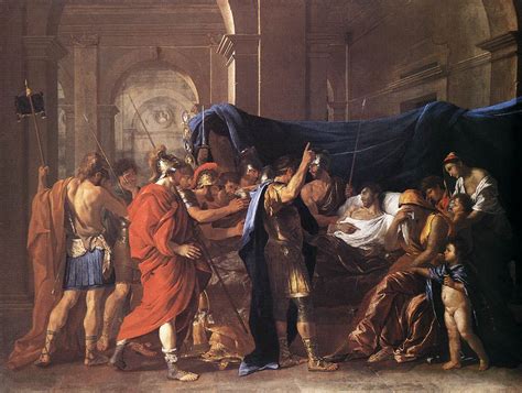 The Death Of Germanicus 1627 Painting Nicolas Poussin Oil Paintings