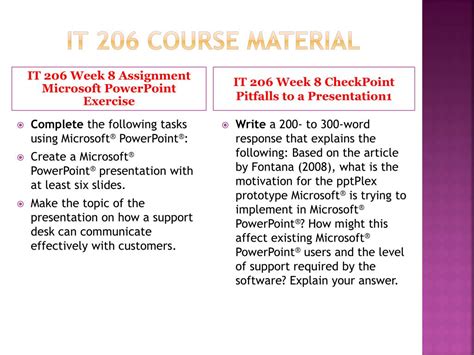 Ppt It 206 Course Material Uopit206dotcom Powerpoint Presentation
