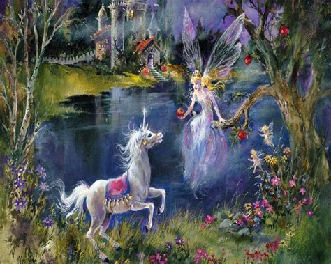 Unicorn And Fairy Fantasy Land 109 Modern Cross Stitch Pattern Etsy