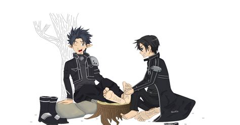 Alanunderfoot Kirito Tickled Alan Underfootのイラスト Pixiv