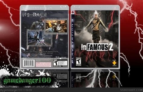Infamous 2 Playstation 3 Box Art Cover By Gamedanger100