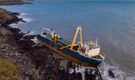 Ghost Ship Ship That Crashed During Storm Denis Is Still There One