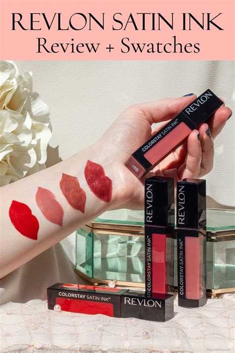 Revlon Satin Ink Liquid Lipstick Swatches Review Elegantly Petite