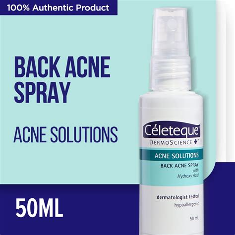 Céleteque® Acne Solutions Back Acne Spray 50ml Shopee Philippines