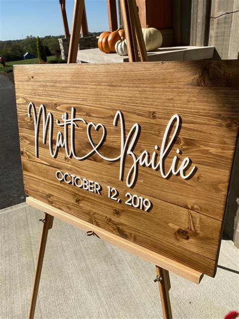 Wedding Welcome Sign Laser Cut Welcome Wedding Sign Rustic Etsy