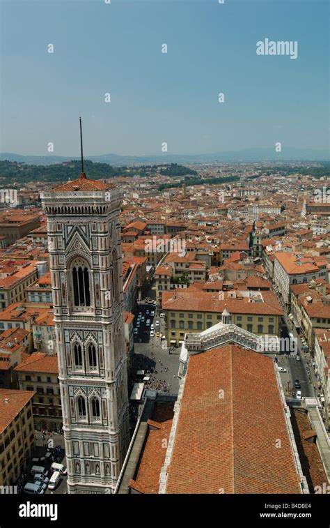 The View From The Dome Of Il Duomo Over The Historic City Centre Of