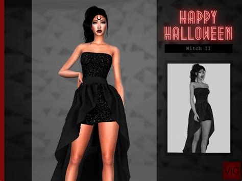 Witch Ii Dress Halloween Vi By Viy Sims At Tsr Sims 4 Updates