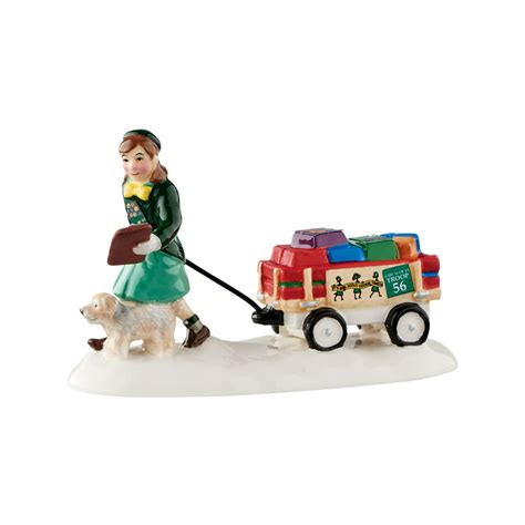 Department 56 Snow Village 4050991 Girl Scout Cookie Time New 2016