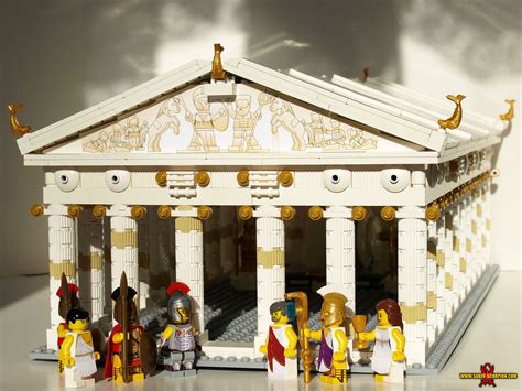 Lego Parthenon Ancient Greek Temple Of Athena Saber Scorpions Lair