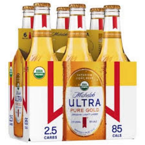 Michelob Ultra Pure Gold Organic Light Lager 6pk Bottle The Ditch
