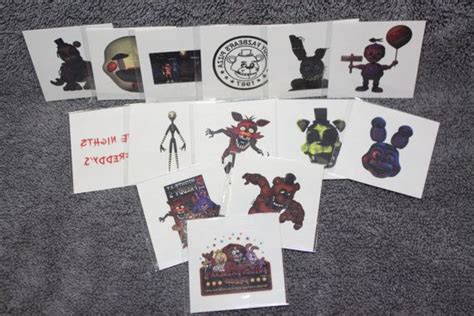Fnaf Tattoos Five Nights At Freddys By Partytimeusashop On Etsy Five