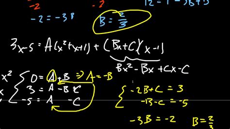 Partial Fraction Decomposition Irreducible Quadratic