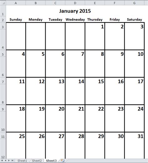 How To Print Monthly Calendar In Excel Zohal