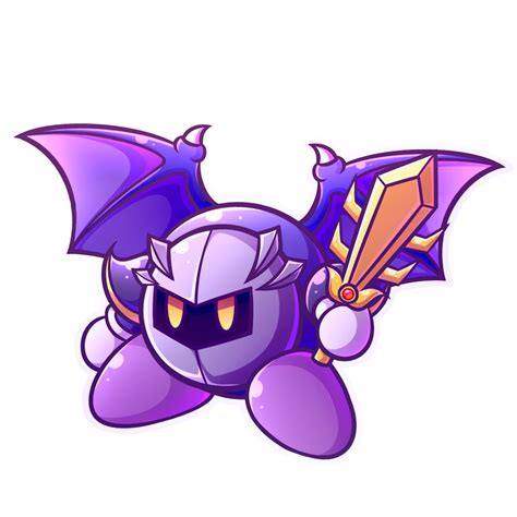 Meta Knight Sticker By Megabuster182 Meta Knight Kirby Art Kirby Games