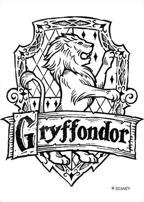 Idees de fait main dessin simple harry potter. Coloriage Harry Potter : Le blason de Gryffondor | Coloriage harry potter, Harry potter ...