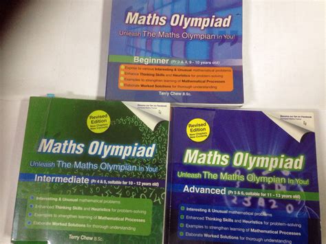 Maths Olympiad Book Terry Chew Beginner Intermediate Advanced