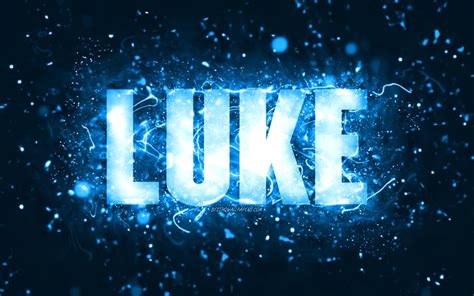 Herunterladen Hintergrundbild Alles Gute Zum Geburtstag Luke 4k Blaue