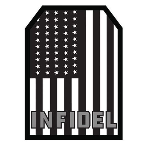 Infidel Flag Morale Hook Back Patch Patches Morale Patch Flag