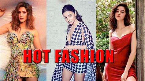 Ananya Panday To Kriti Sanon Top 3 Hottest Fashion In B Town Hot Fashion Fashion Shimmery Dress