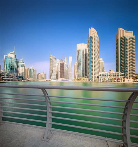 The Beauty Panorama Of Dubai Marina Uae Stock Image Image Of Marina