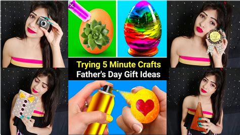 Gift ideas for father's day 5 minute crafts. Trying 5 Minute Crafts Father's Day Gift Ideas During ...