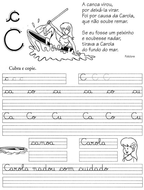 Atividades Aprender Escrever com Letra Cursiva Alfabetização Infantil
