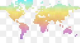 Peta Dunia Globe Dimensi Dinamis Terdistorsi Peta Dunia Vektor Bahan Unduh Gratis