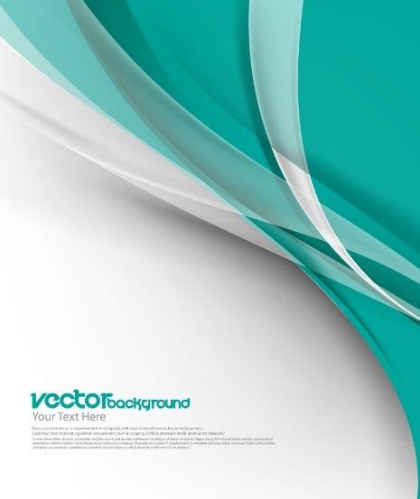 Free Super Clean Green Waves Abstract Background Vector