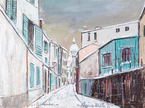 Maurice Utrillo Rue Saint Rustique In Montmartre Mutualart