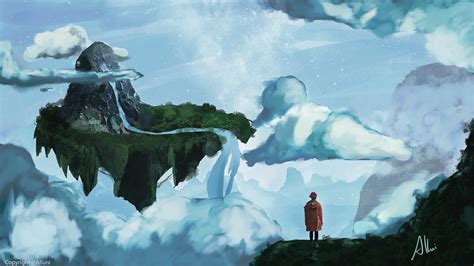 Artstation Mountain In The Clouds