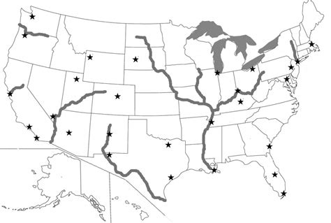 Iowa map blank vector map of the us state with counties borders of iowa for your infographic. Us Major Rivers Map Printable Best Usa Full State Names ...
