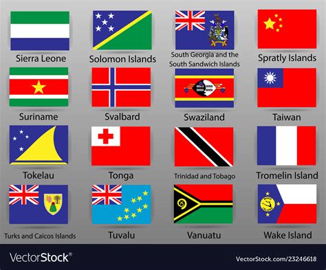 Flags All Countries World Royalty Free Vector Image