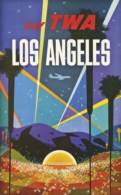 David klein, los angeles —fly twa jets (circa 1960). David Klein, 1958 | Vintage airline posters, Los angeles ...