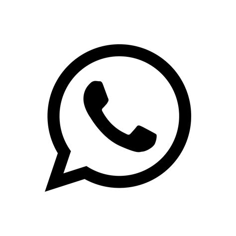 Black Whatsapp Icon Simple Icons Icon Sets Icon Ninja