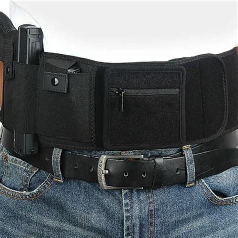 Tactical Belly Band Holster Concealed Gun Carry Pistol Waist Hidden Belt Sleeve 1853 Picclick