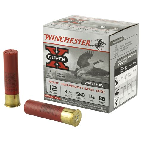 Winchester Super X Xpert Hi Velocity Ammo 12 Gauge 35 Bb Shot Steel