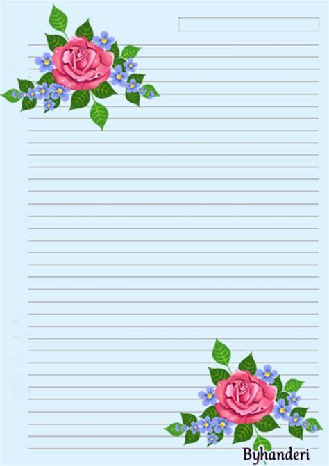 Printable Lined Paper Free Printable Stationery Stationery Craft