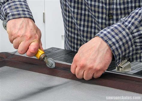 Replace Window Screen 4 Saws On Skates