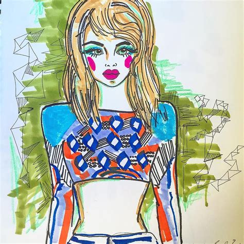 Rosalina Bojadschijew On Instagram Fashion Illustration With Markers On