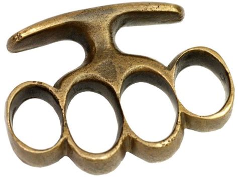 Pair Antique Heavy Cast Brass Knuckles