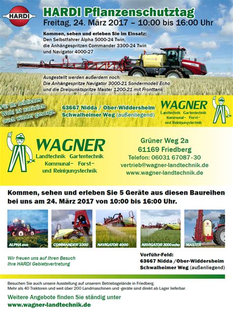Wagner is a leading global supplier of systems and components in industrial surface technology with extensive experience in many sectors. Wagner Garten- und Landtechnik GmbH