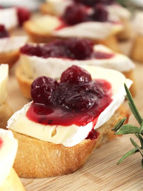 Brie And Cranberry Crostini Appetizer Slow The Cook Down