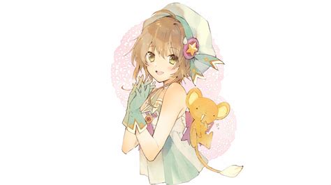 Download 1920x1080 Wallpaper Cute Artwork Sakura Kinomoto Anime Girl Full Hd Hdtv Fhd
