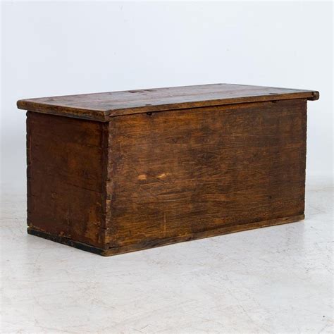 Vintage wood steamer trunk chest coffee table storage box luggage antique decor. Antique Original Painted Trunk/Coffee Table, Romania For ...