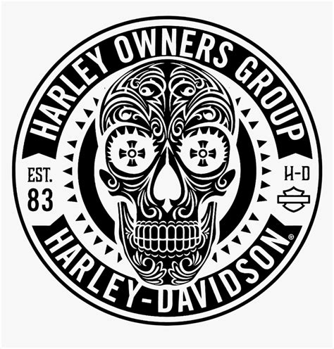 Skulls with flags free vector. Harley Davidson Owners Group Skull Logo Vector Patch ...