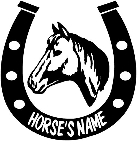 2 X Horse Shoe Decals Awesome Graphics