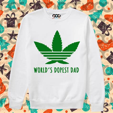 Weed Worlds Dopest Dad Shirt Podxmas